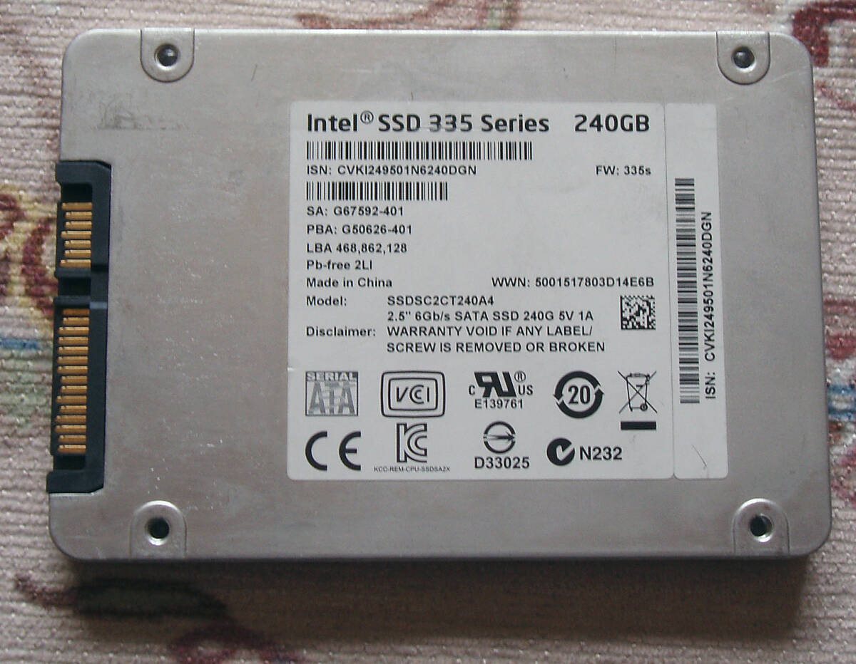 Intel SSD SATA 240Gb 2.5 -inch 