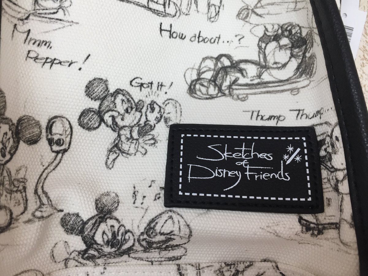 * Disney TDR Sketches of Disney friends Mickey Mouse tote bag tag attaching 2X32 [60]