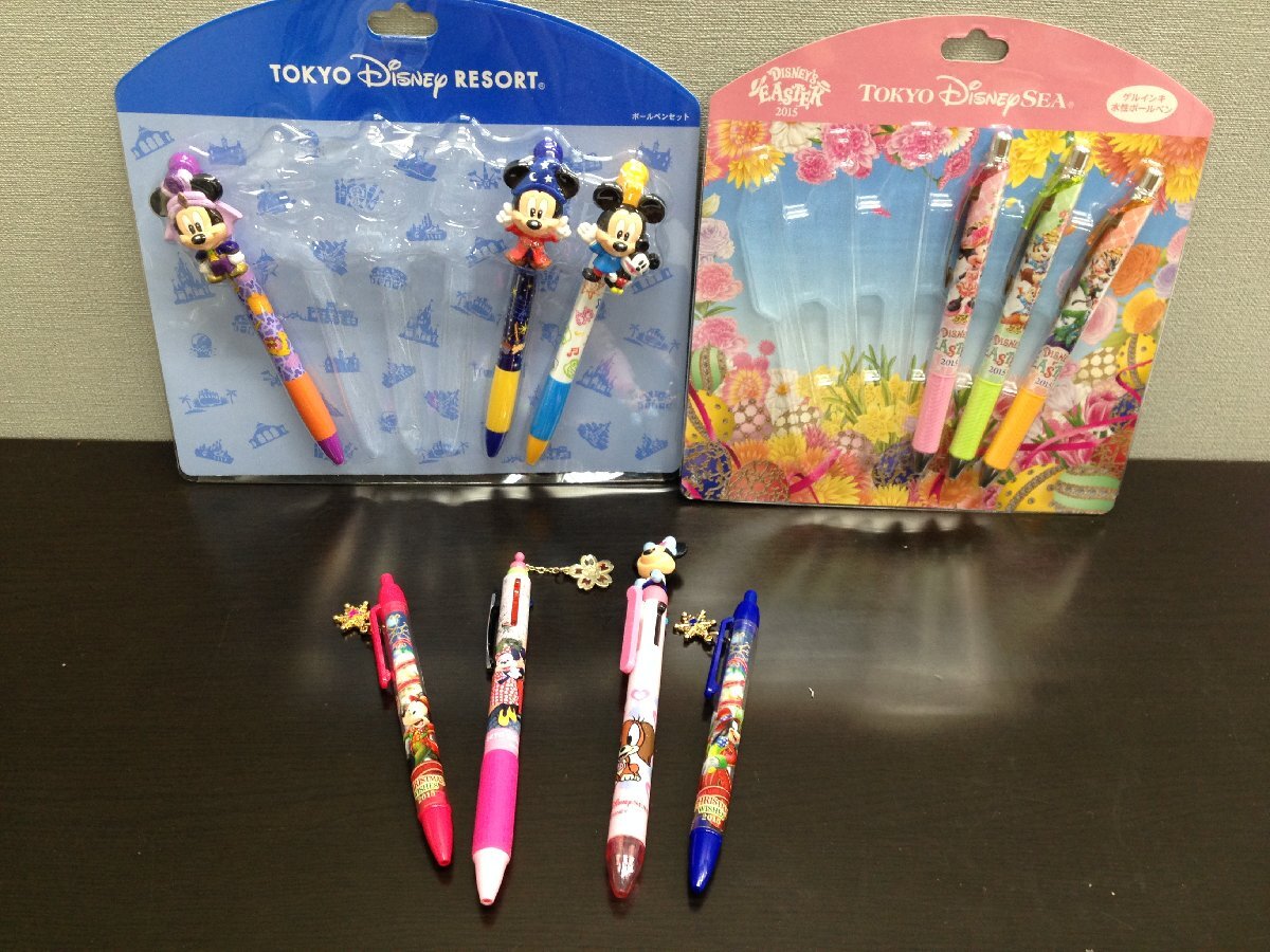 * Disney { large amount set }{ unused goods equipped } ballpen 10 point TDR TDS Mickey minnie Donald another 2X77 [80]