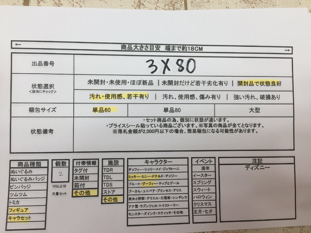 ◇ディズニー ミッキー＆フレンズ ミニー フィギュア オーナメント アクセサリースタンド 2点 3X80 【60】