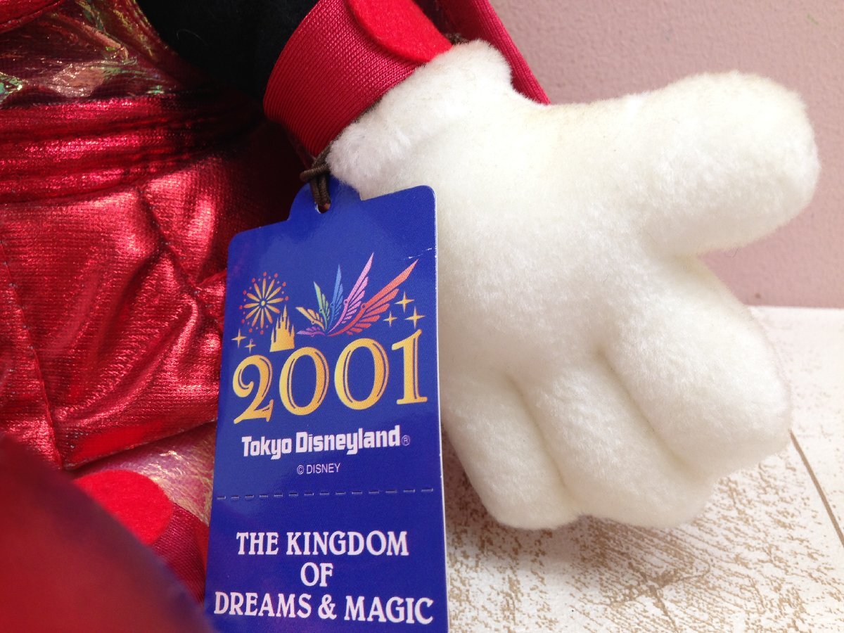 ◇ディズニー TDL ミッキーマウス ぬいぐるみ タグ付き 2001 THE KINGDOM OF DREAMS＆MAGIC 4P15 【80】_画像4