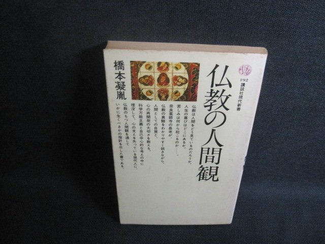 仏教の人間観　橋本凝胤　シミ日焼け強/UAI_画像1