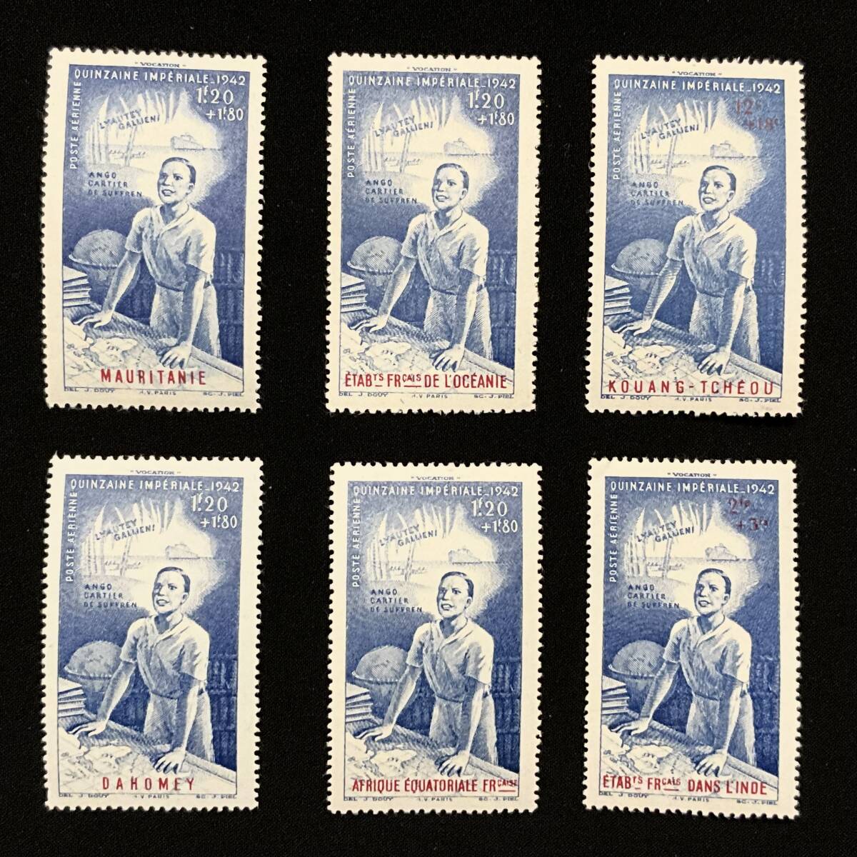  France .. ground period each country issue [. country. . week ]1942 year issue unused stamp 