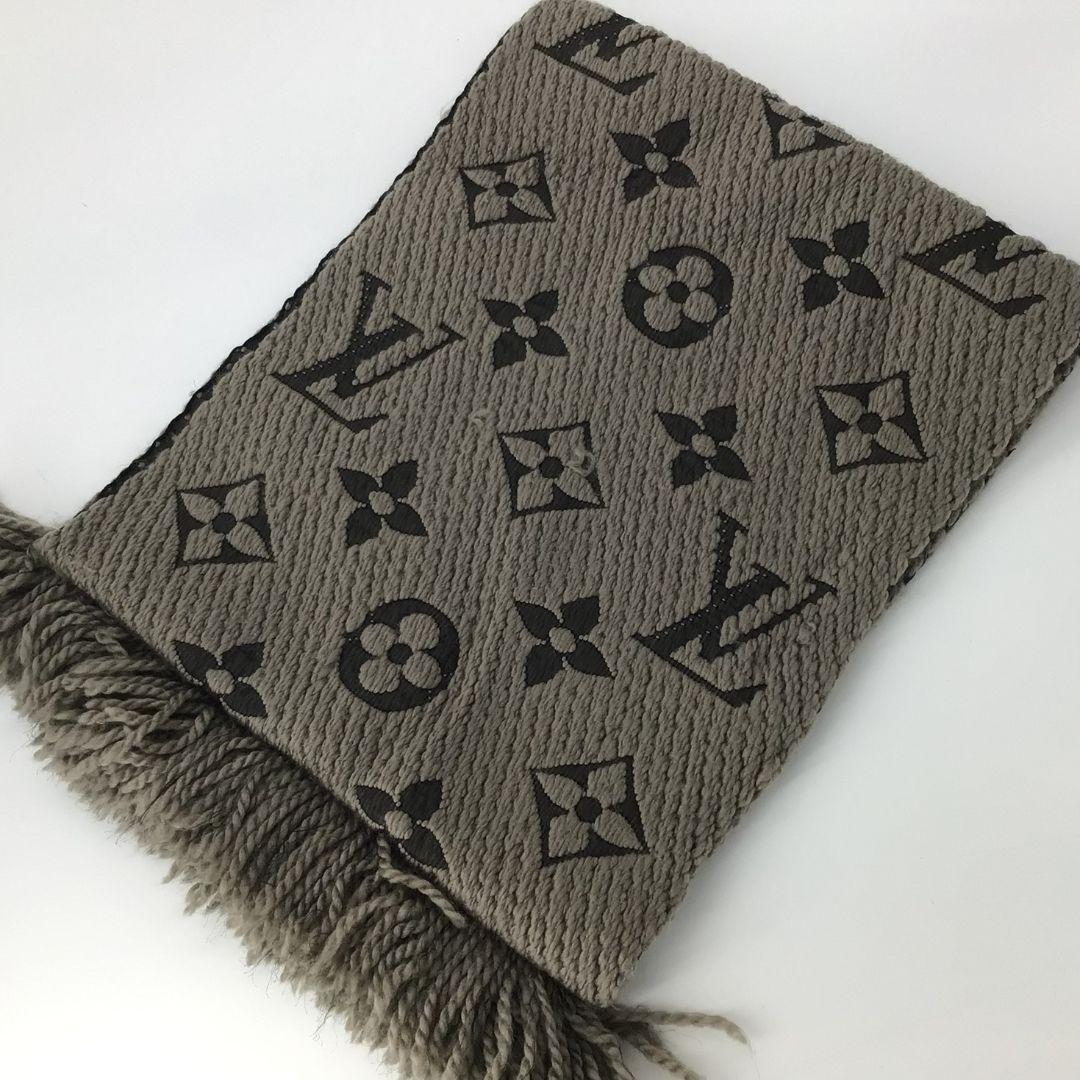 中古】ルイヴィトン ロゴマニア M74742 マフラー ブラウン 中古】ルイヴィトン ロゴマニア M74742 マフラー ブラウン