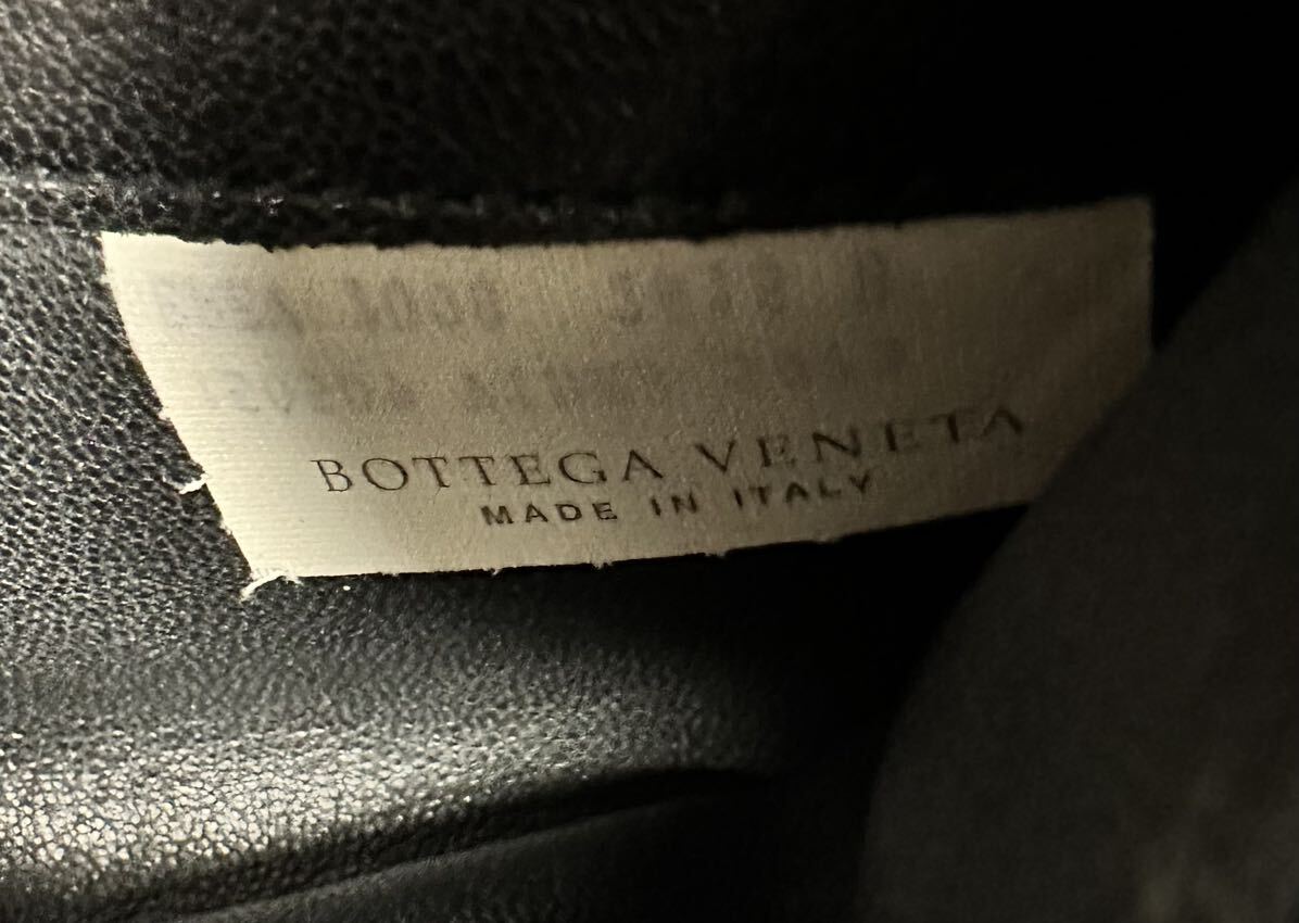 1円出品★美品★1004 BOTTEGA VENETA 本物保証 ボッテガヴェネタ イントレチャート 長財布二つ折 メンズレディース パープルの画像9