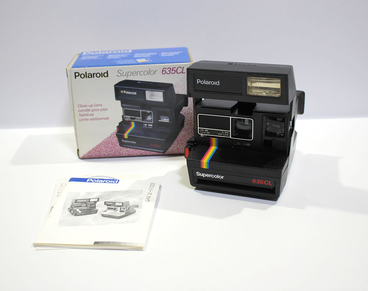レトロ カメラ 当時物 ポラロイドカメラ Polaroid Supercolor 635CL インスタントカメラ 中古現状品 ya1159_画像1