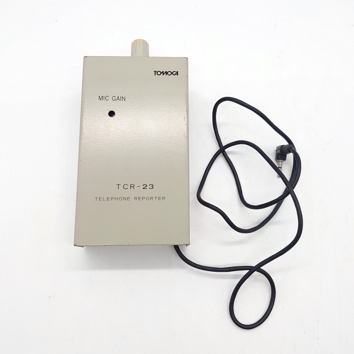 TOMOCA トモカ電気 TCR-23 テレフォンリポーター 携帯電話接続器 FM インタビューマイク ミキサー オーディオ機器 小型 ジャンク tp-24x292の画像1