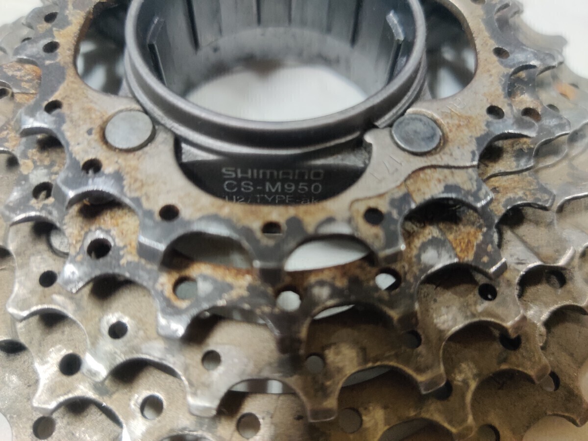 SHIMANO シマノ CS-M950 11T-30T 11-30 カセットスプロケット スプロケ 8速 8S XTR DEORE OLD MTB の画像4