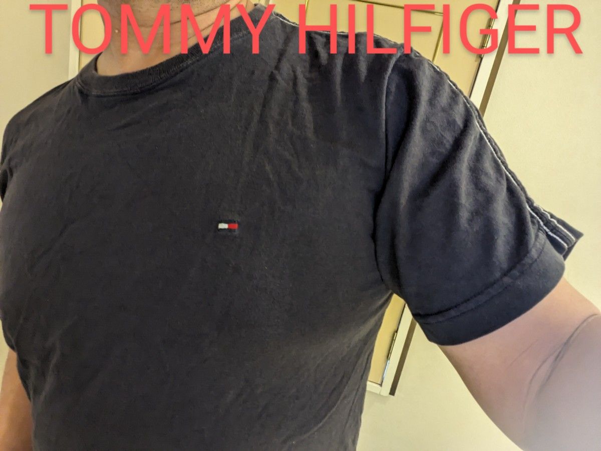 TOMMY HILFIGERトミーヒルフィガーバックプリントデカロゴTシャツ