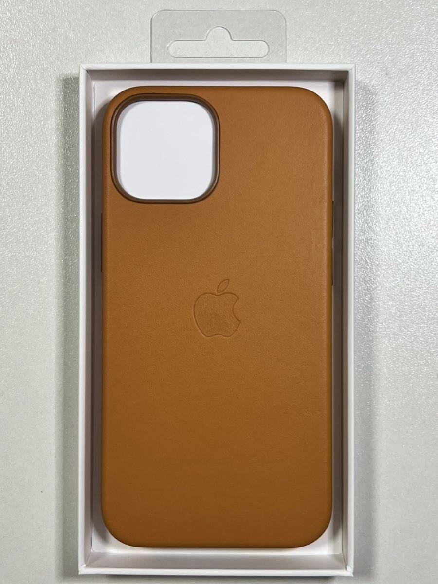 Apple 【アップル 純正 】iPhone 13 mini レザーケース・ゴールデンブラウン ★新品★の画像2