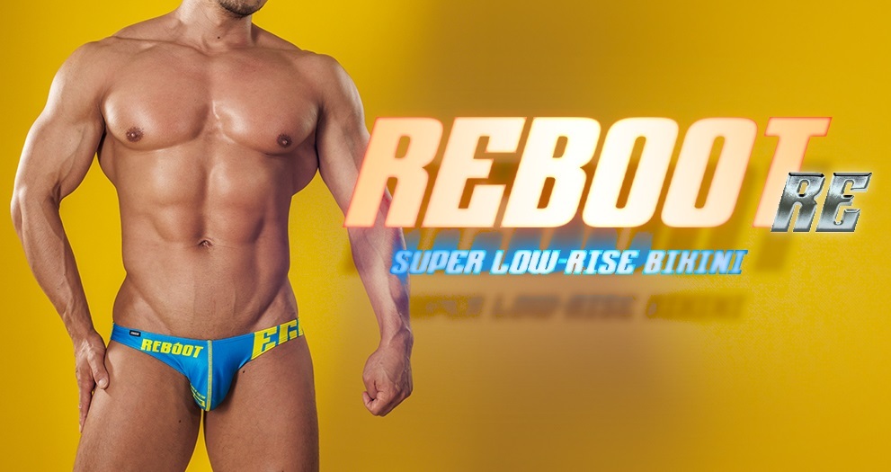 EGDE≪ REBOOT RE スーパーローライズ ビキニ　3553　スモーキーブルー　Mサイズ　新品　完売品