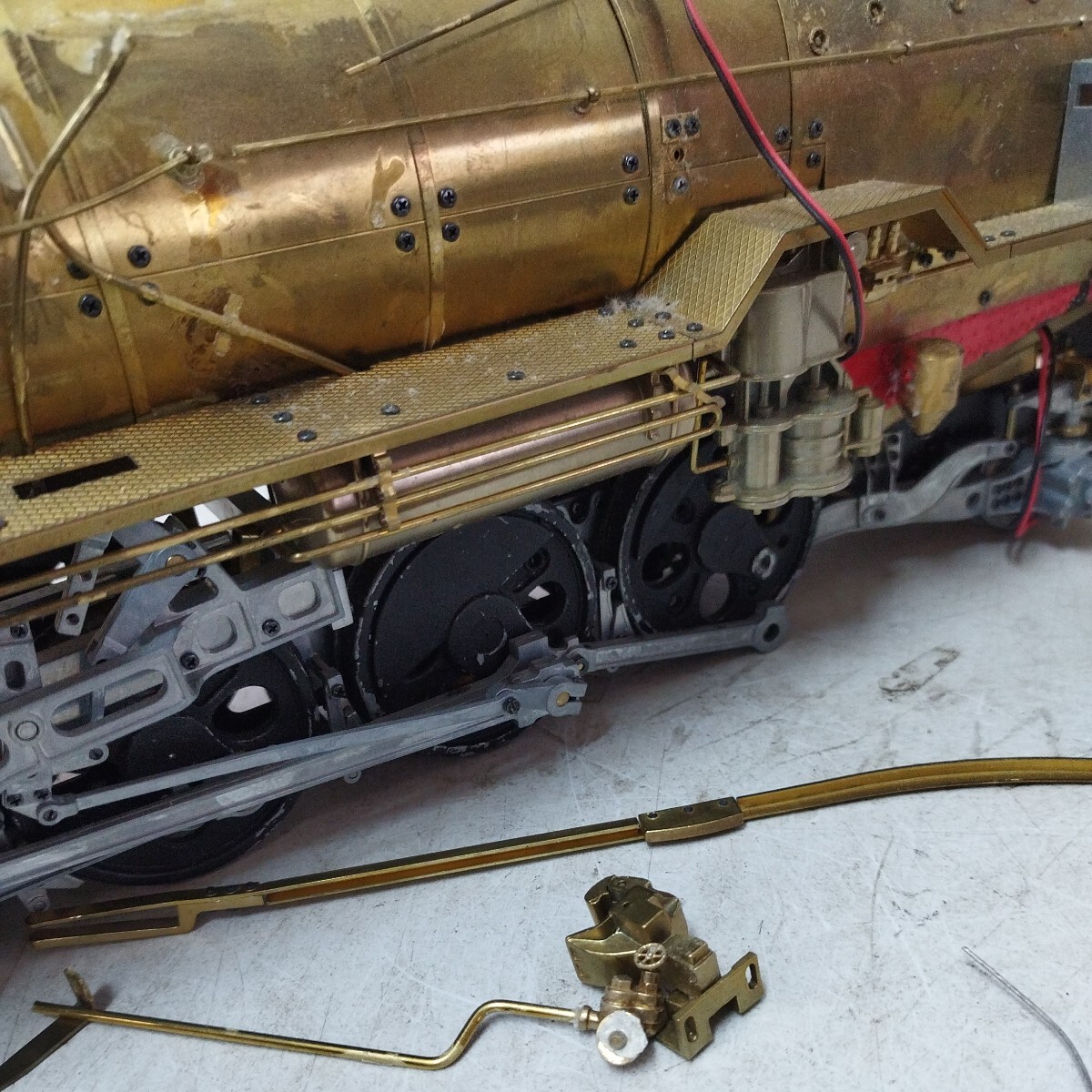 DeAGOSTINI ディアゴスティーニ 蒸気機関車 D51200 鉄道模型 真鍮 ダイキャストゴールドジャンク【100サイズ】の画像4