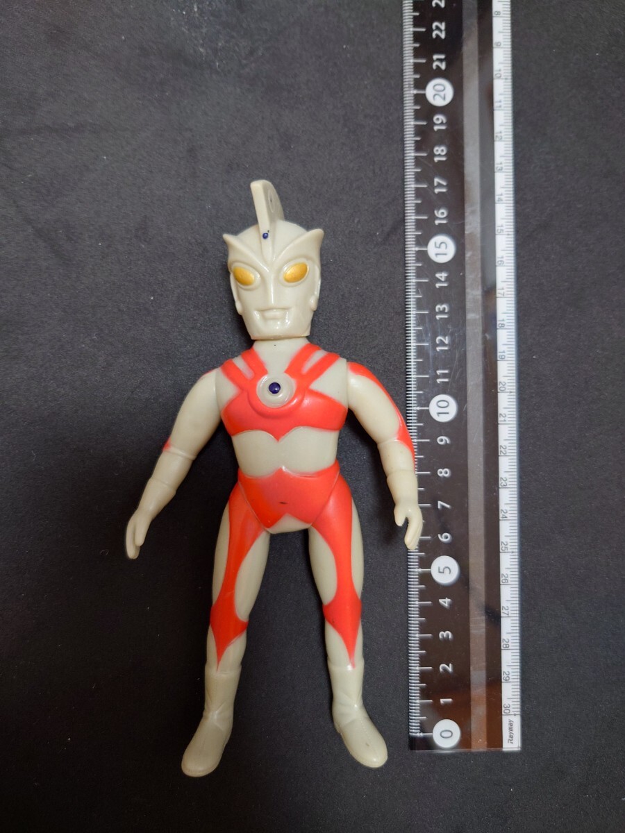 ウルトラマン ソフビ 当時物 昭和レトロ　ブルマァク　マルサン　ウルトラマン　エース　A 約16cm_画像1