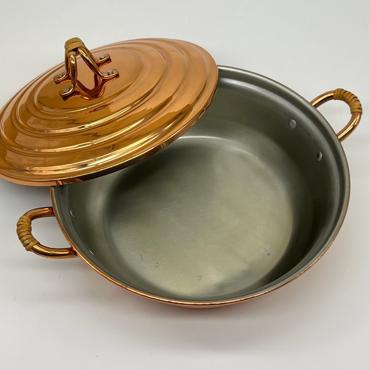 銅製 両手鍋 レトロ COPPER 銅鍋の画像3