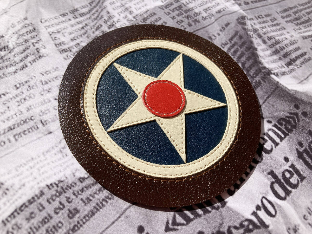 2点セット＝★Leather Craft★アメリカ軍国籍マーク・ラウンデル (White Ring1917-1942)&大尉章 Patch★＝の画像3