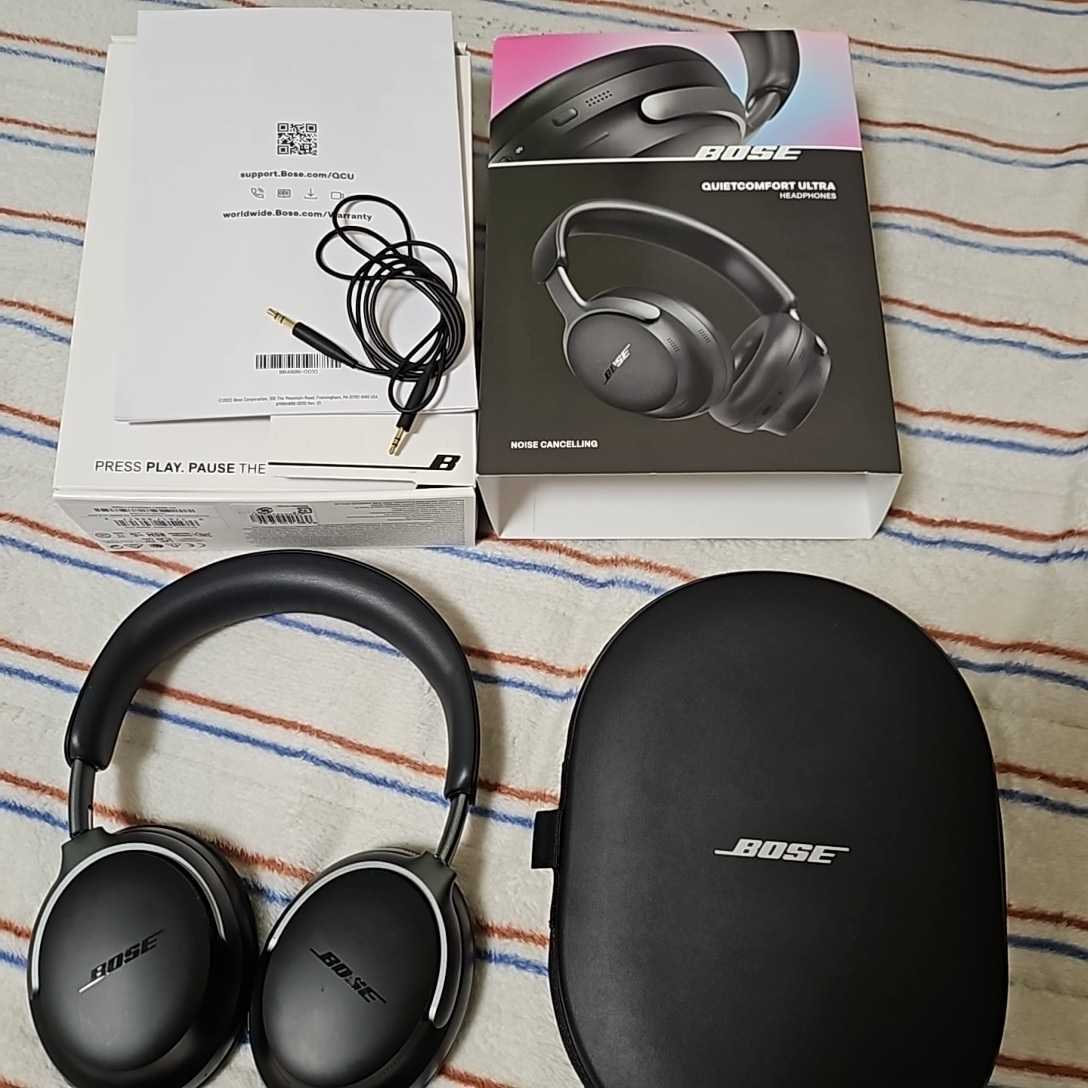 Bose QuietComfort Ultra Headphones 完全ワイヤレス ノイズキャンセリングヘッドホン 空間オーディオ Bluetooth接続 マイク付 1円から_画像1