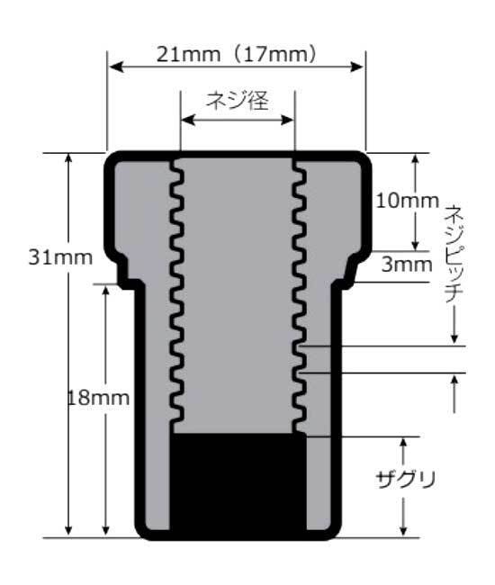 CUSCO クスコ ピロボールナット 1個入り M12×1.25 ザグリアリ サイズ：21mm 00B-450-H_画像2