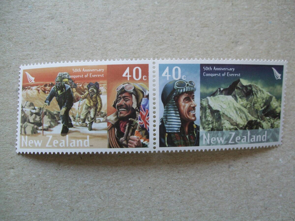 ニュージーランド ２００３年 エベレスト登頂50年 ２種完 未の画像1