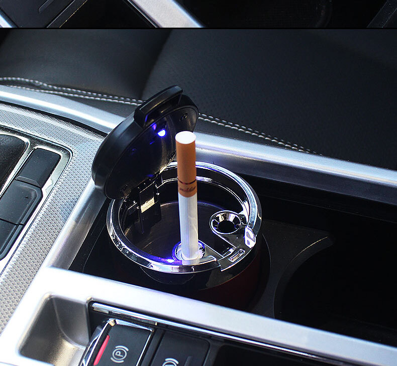 LED付車載灰皿 レクサス LEXUS レッド ドリンクホルダー型 自動車用灰皿/火消し穴/タバコ/汎用灰皿/アシュトレイの画像3
