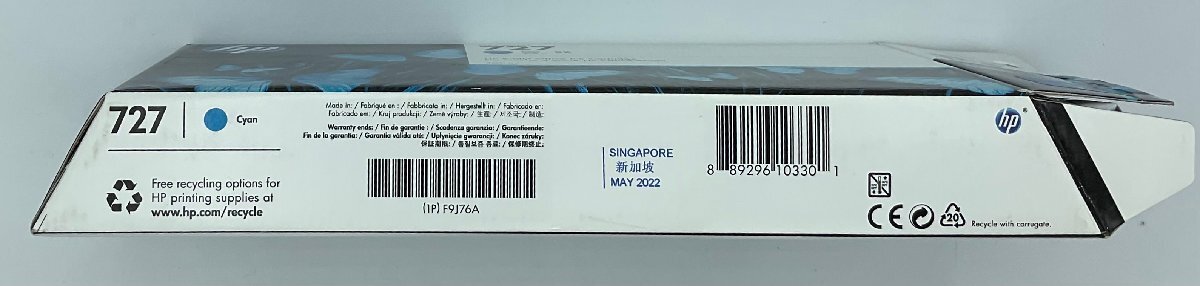  Japan HP HP 727 Cyan 300ml pattern number :F9J76A