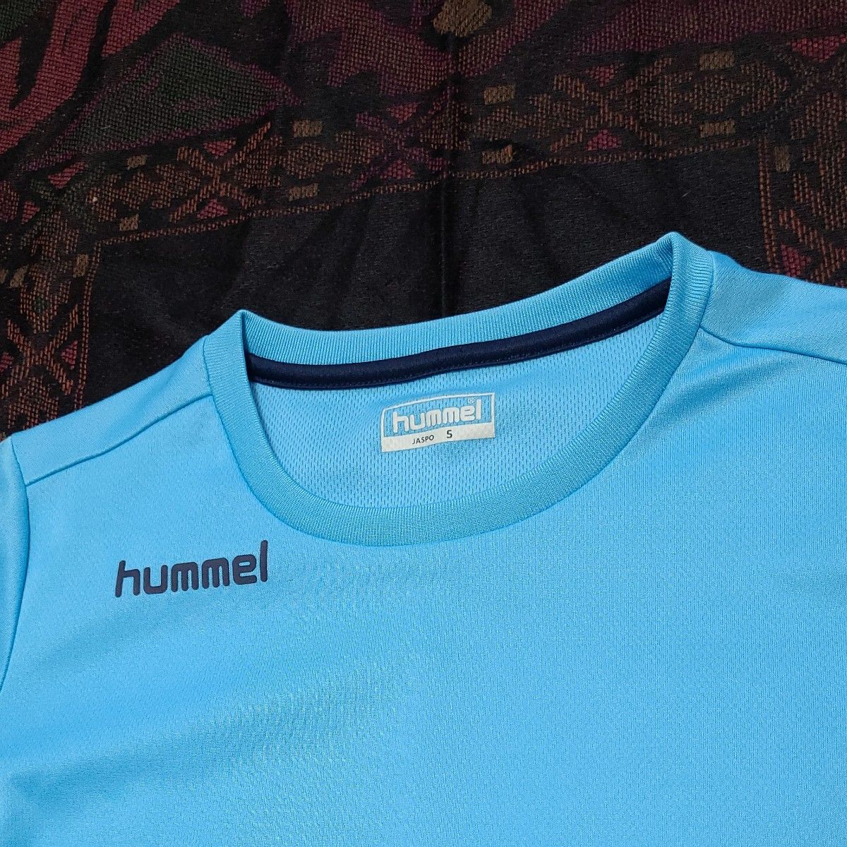 hummel　ヒュンメル　半袖プラクティスシャツ　レディースS 水色　キッズ150-160