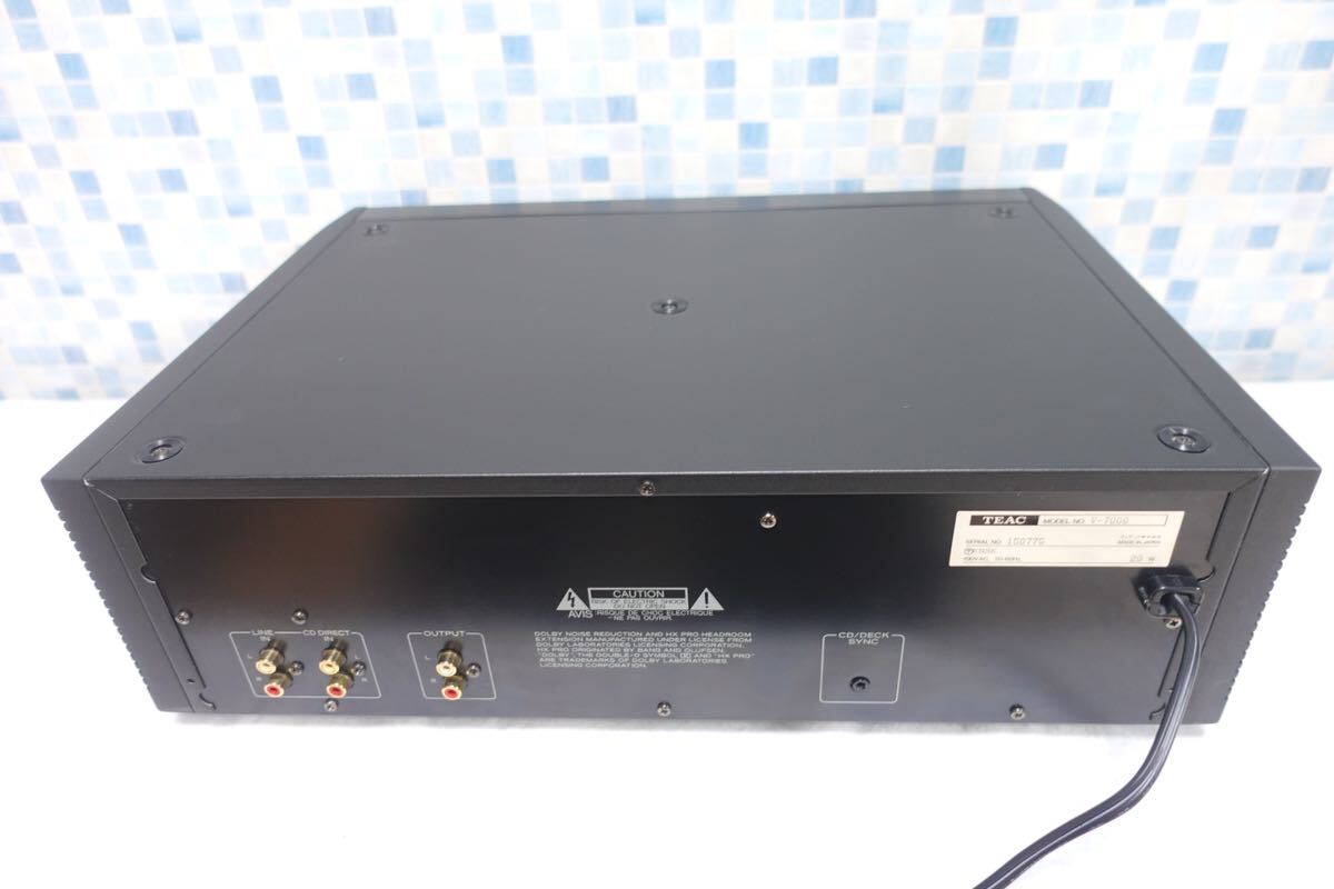 TEAC ティアック カセットデッキ V-7000 動作品 元箱付の画像9