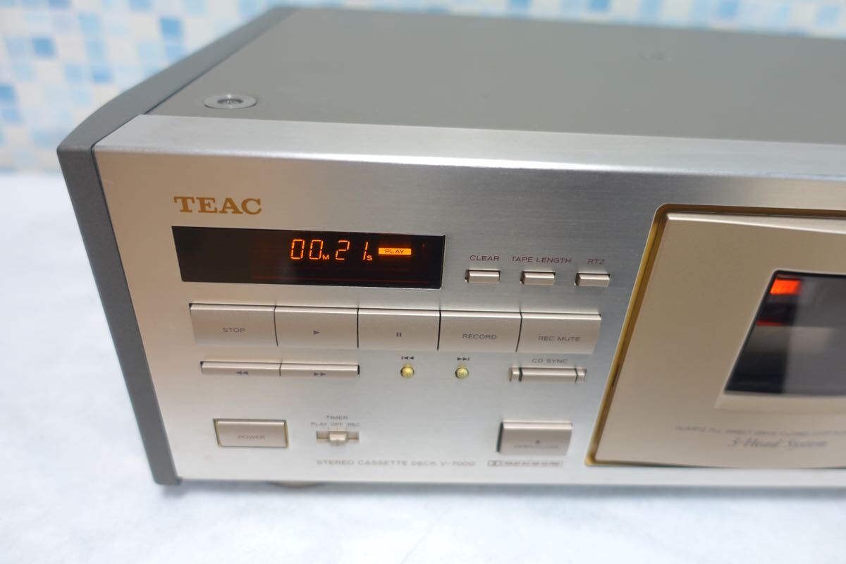 TEAC ティアック カセットデッキ V-7000_画像2