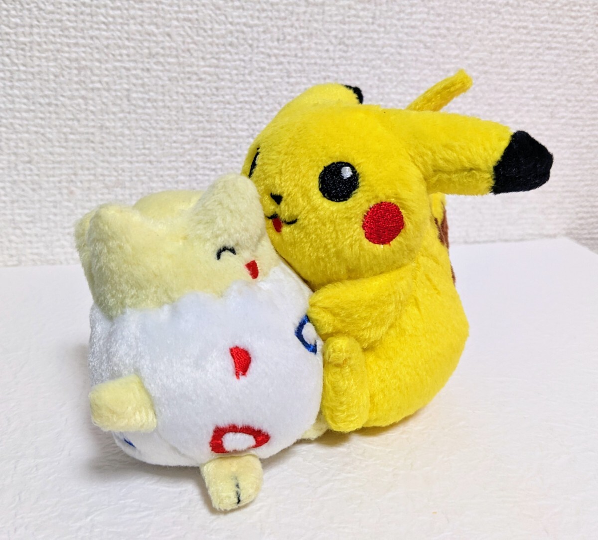 【激レア！美品】TOMY ポケットモンスター ポケモン ぬいぐるみ 初期 ピカチュウ トゲピー 当時物 レトロ 1995年 頃_画像1