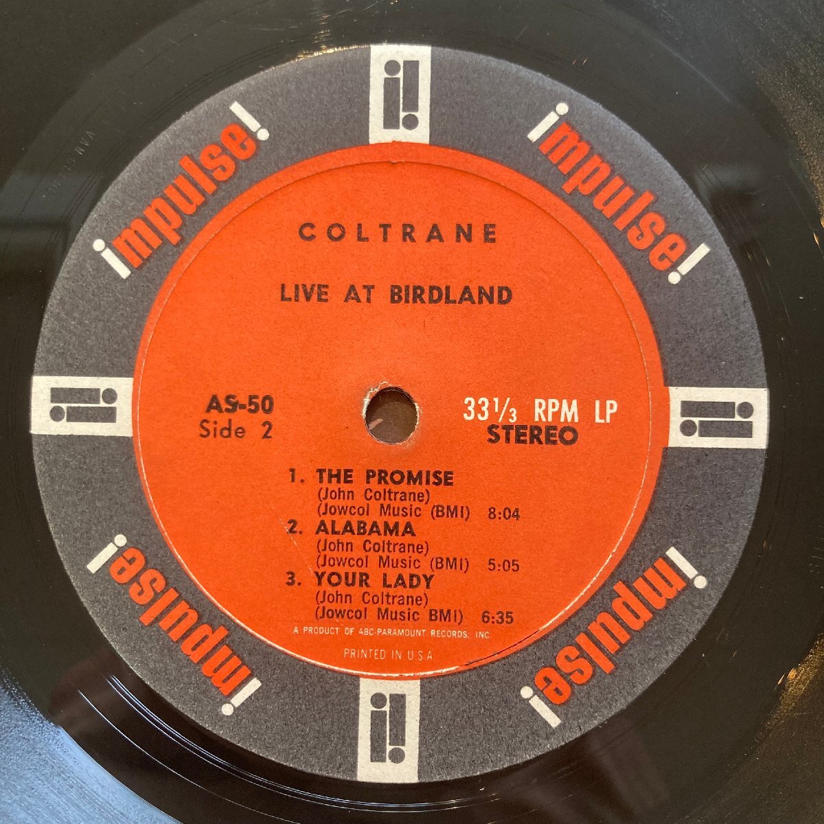 JOHN COLTRANE /LIVE AT BIRDLAND /AS50 /US盤★送料着払い★URT_画像4