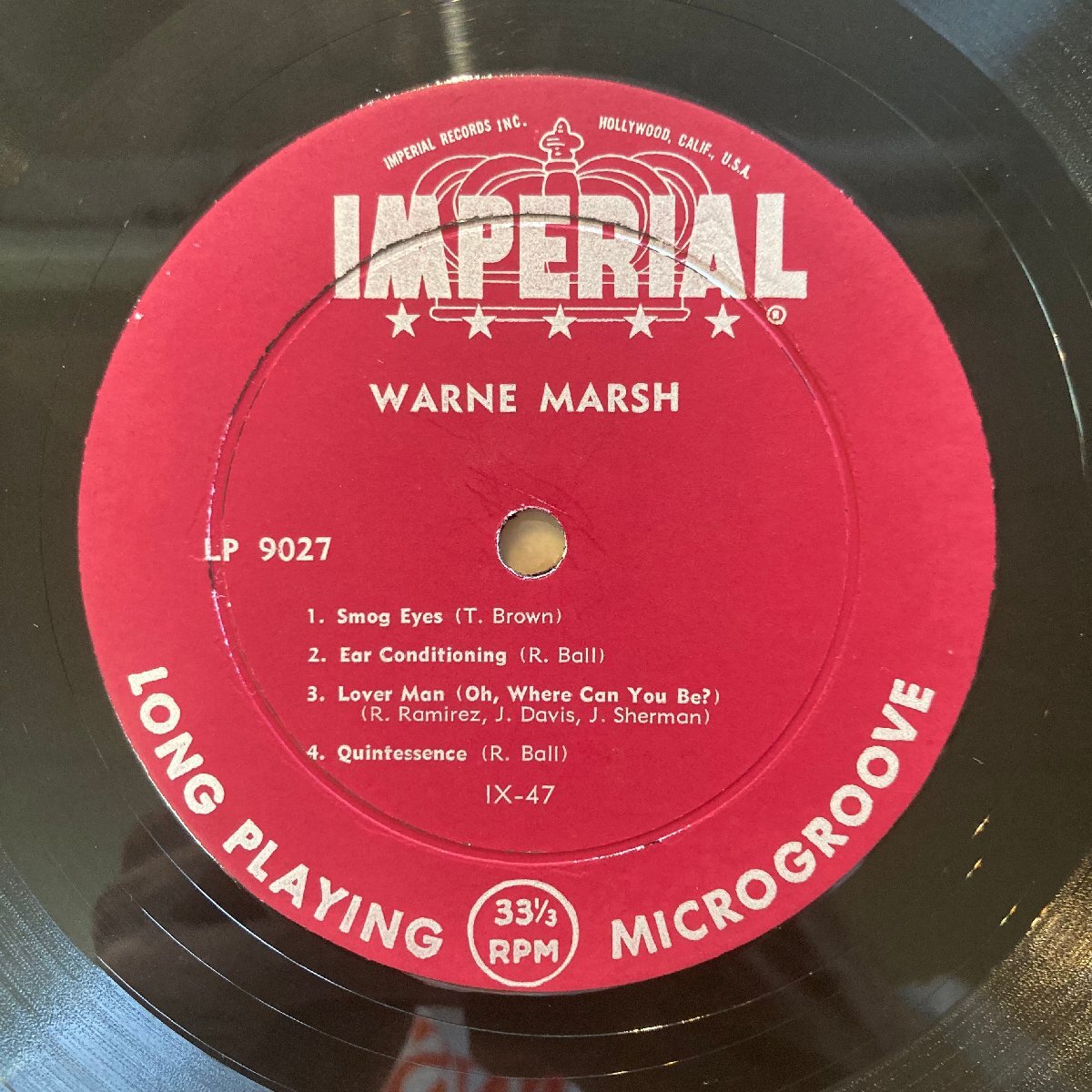 WARNE MARSH /JAZZ OF TWO CITIES /LP9027 /US-ORIGINAL★送料着払い★URT_画像3