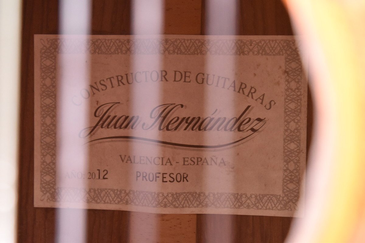 Juan Hernandez/ホアン エルナンデス クラシックギター PROFESOR 2012年製の画像7