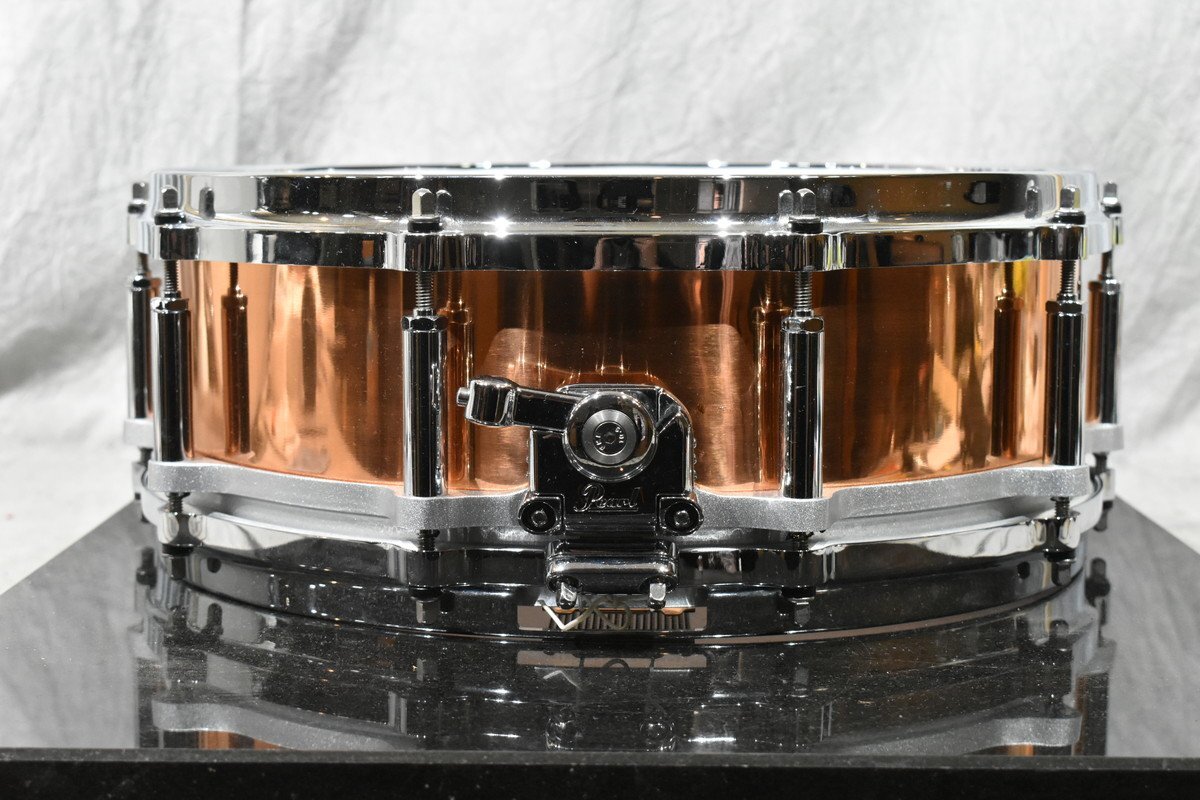 Pearl/パール スネアドラム FREE FLOATING SYSTEM SNARE DRUM Cooper Shell 14インチの画像4