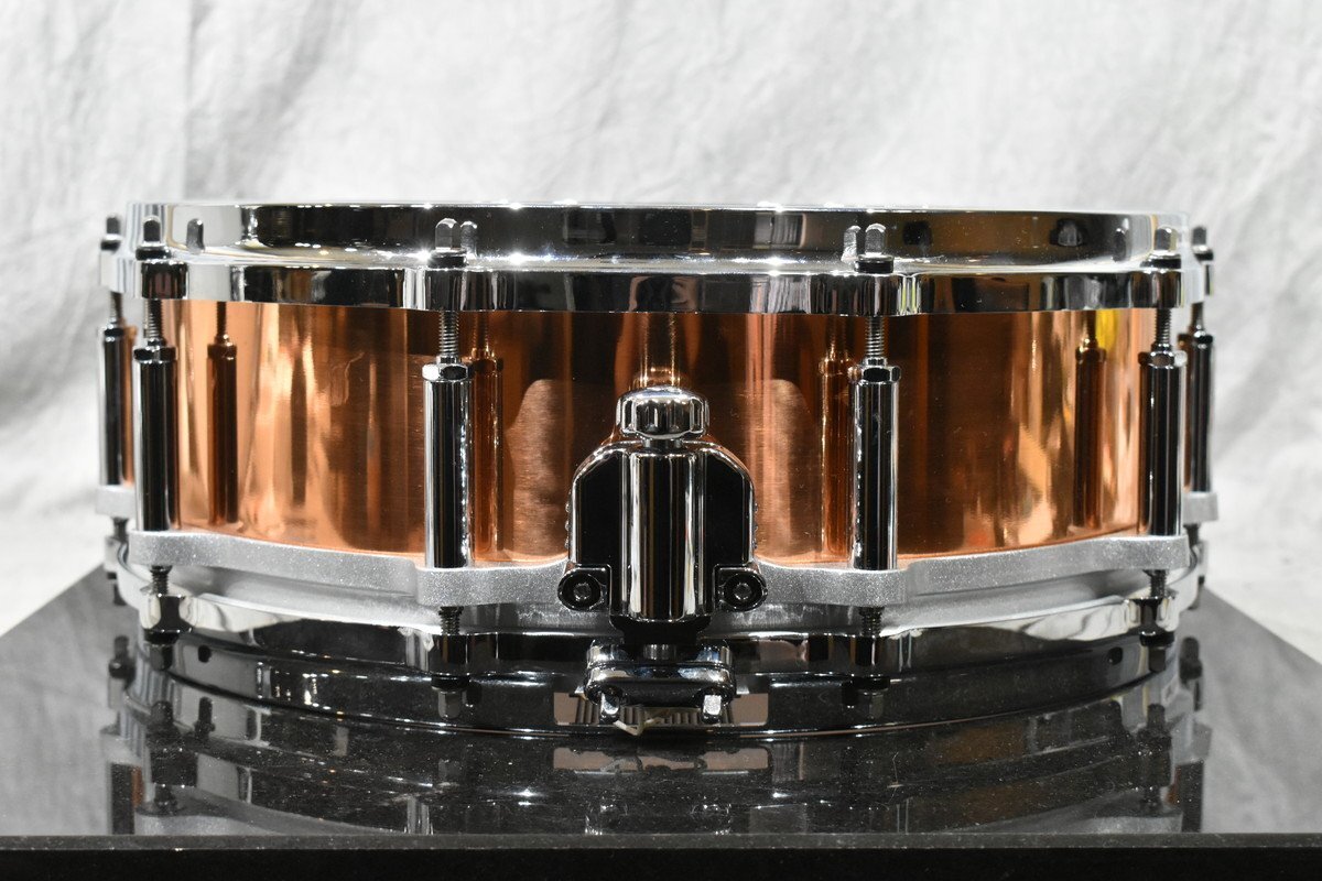 Pearl/パール スネアドラム FREE FLOATING SYSTEM SNARE DRUM Cooper Shell 14インチの画像3