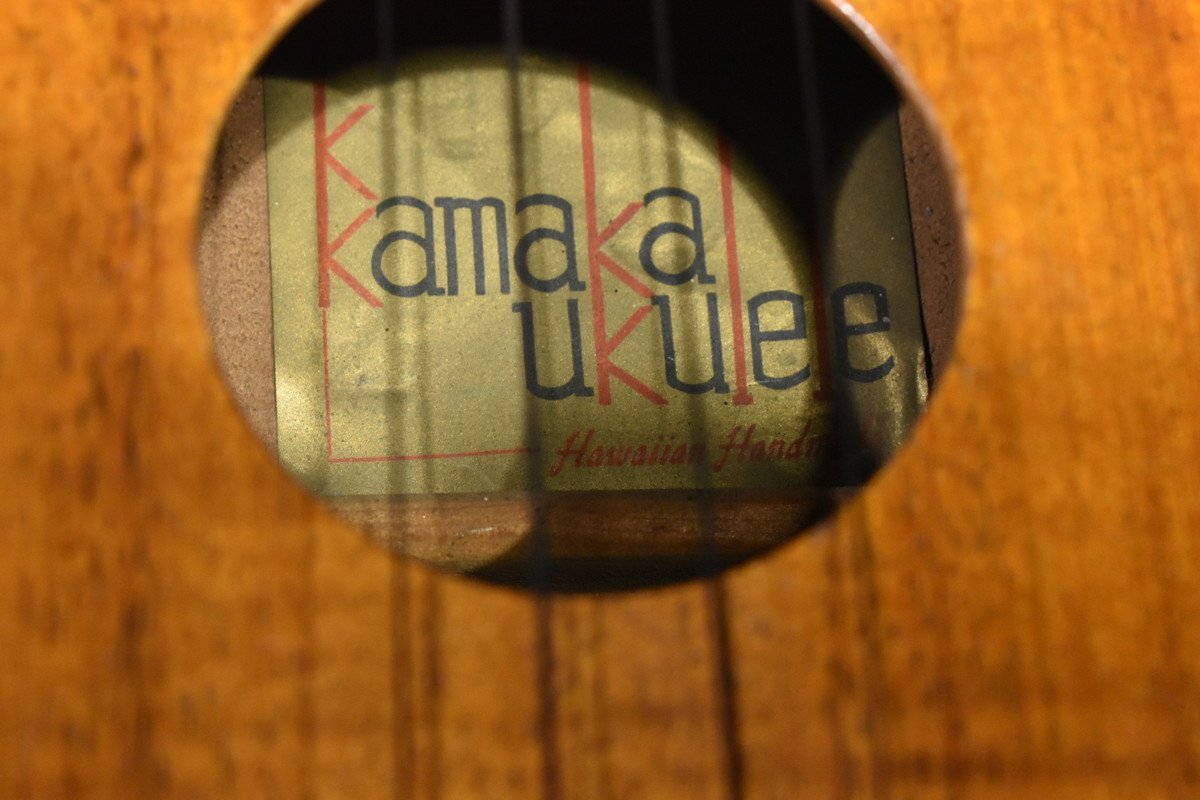 kamaka ukulele/カマカ ウクレレ テナーサイズ ★ハードケース付属【ジャンク品】の画像6
