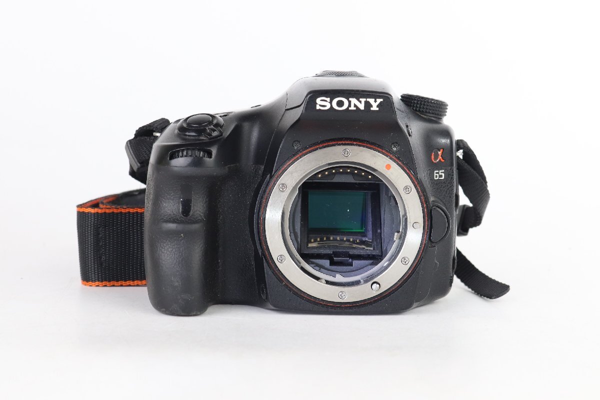 Sony ソニー α65 SLT-A65V デジタル一眼 + Minolta AF Zoom Xi 28-105mm F3.5(22)-4.5 レンズ付き 【ジャンク品】★F