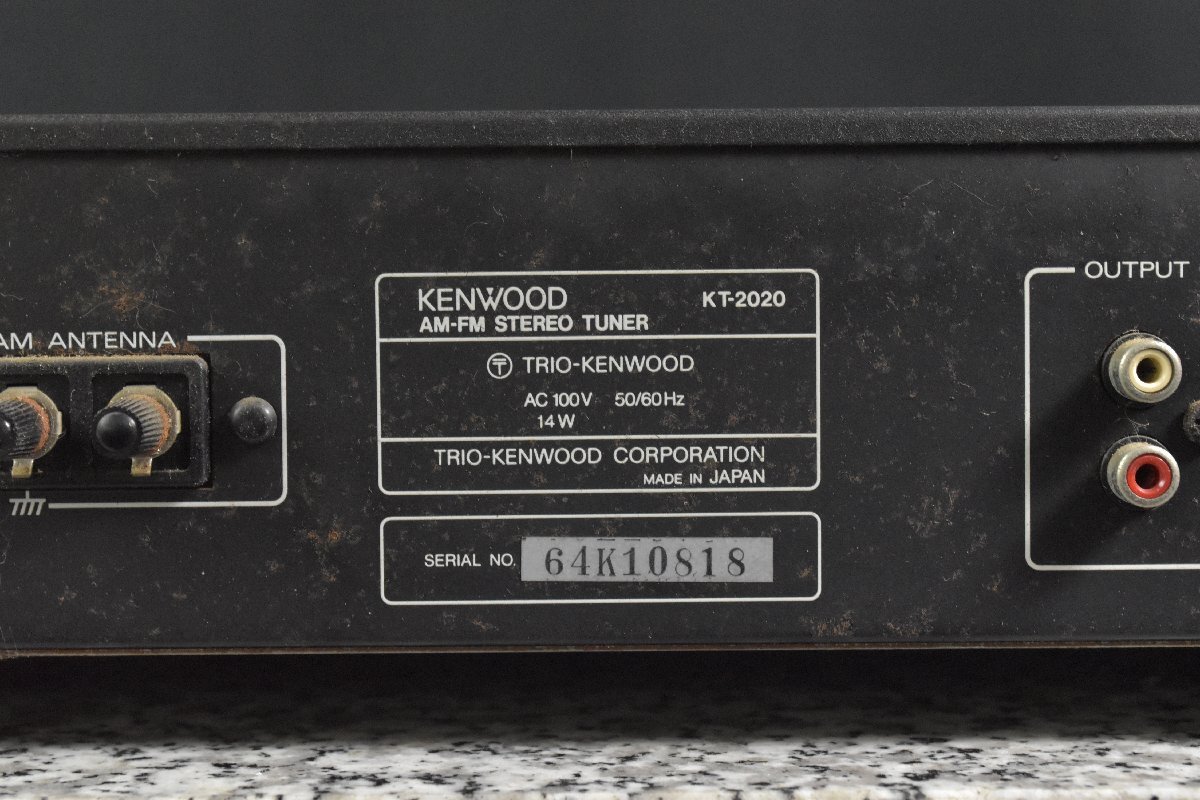 KENWOOD ケンウッド KT-2020 FM/AMチューナー【現状渡し品】★F