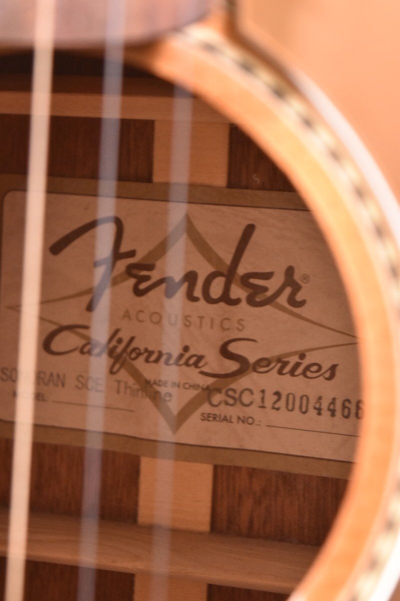 Fender Acoustic/フェンダー エレアコ/アコースティックギター California Series SONORAN SCE Thinlineの画像7