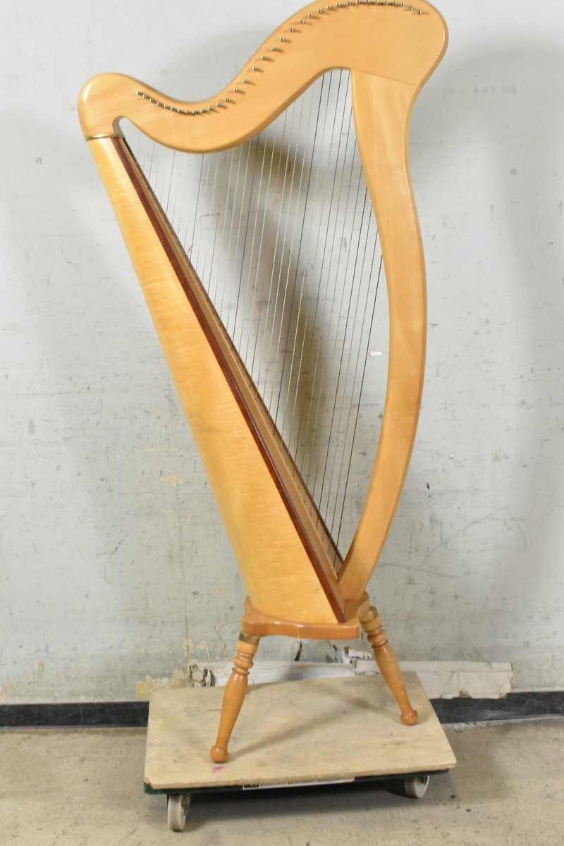 AOYAMA HARP/青山ハープ アイリッシュハープ レバーハープ 130D 34弦_画像4