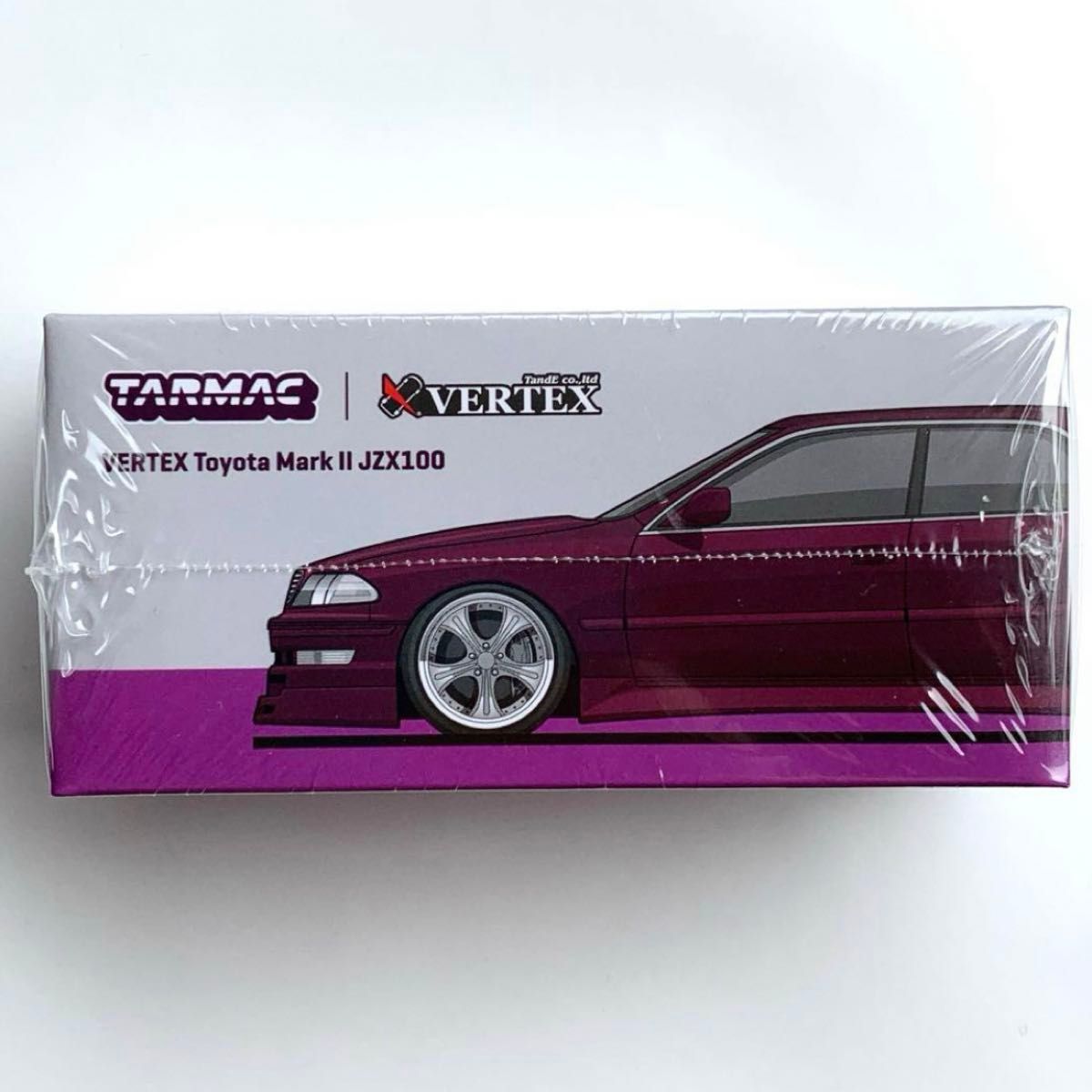 相場最安値！ターマックワークス 1/64 トヨタ VERTEX マックII JZX100 パープルメタリック