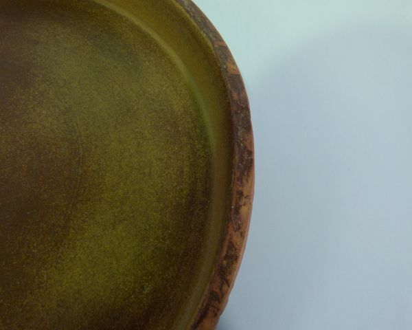 [IM] 鉢受け皿　陶器　大皿　平皿　深皿　直径約44.5ｃｍ　重量約5ｋｇ_画像8