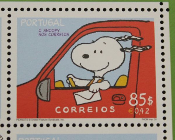 [SJ] 切手　スヌーピー　PEANUTS　ピーナッツ 　3.21ユーロ分　snoopy nos correios　ポルトガル　③