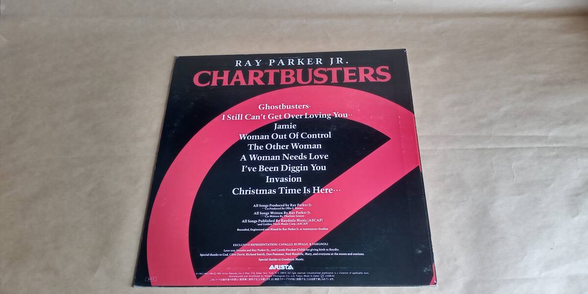 【中古LPレコード】 レイ・パーカーjr RAY PARKER jr ／　CHARTBUSTERS _画像2