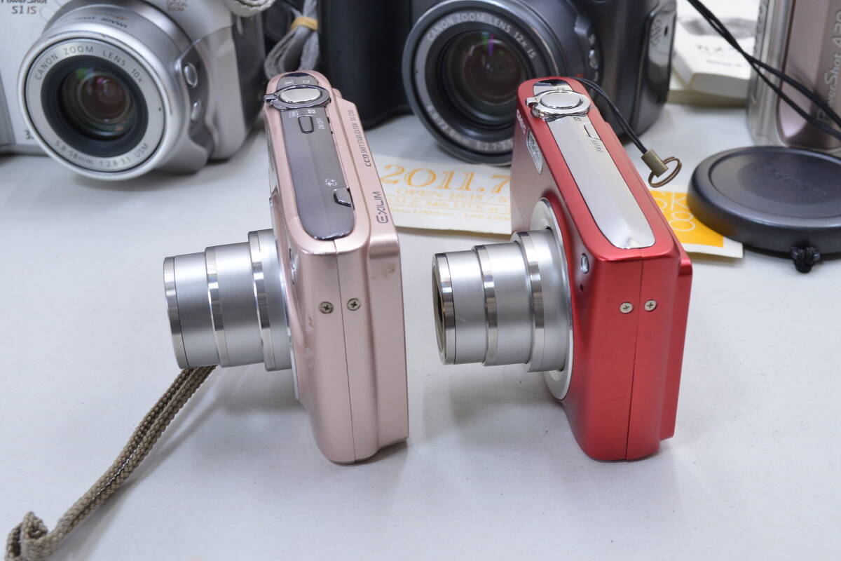 コンパクトデジタルカメラ 通電確認済み canon power shot 3台/casio exilim 2台_画像4