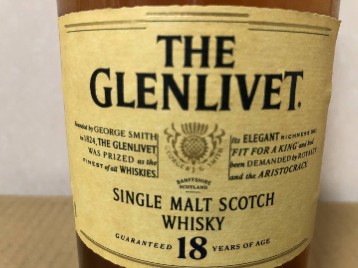 ザ・グレンリヴェット 18年 旧ボトル／43% 700ml THE GLENLIVET 18 YEARS OF AGEの画像6