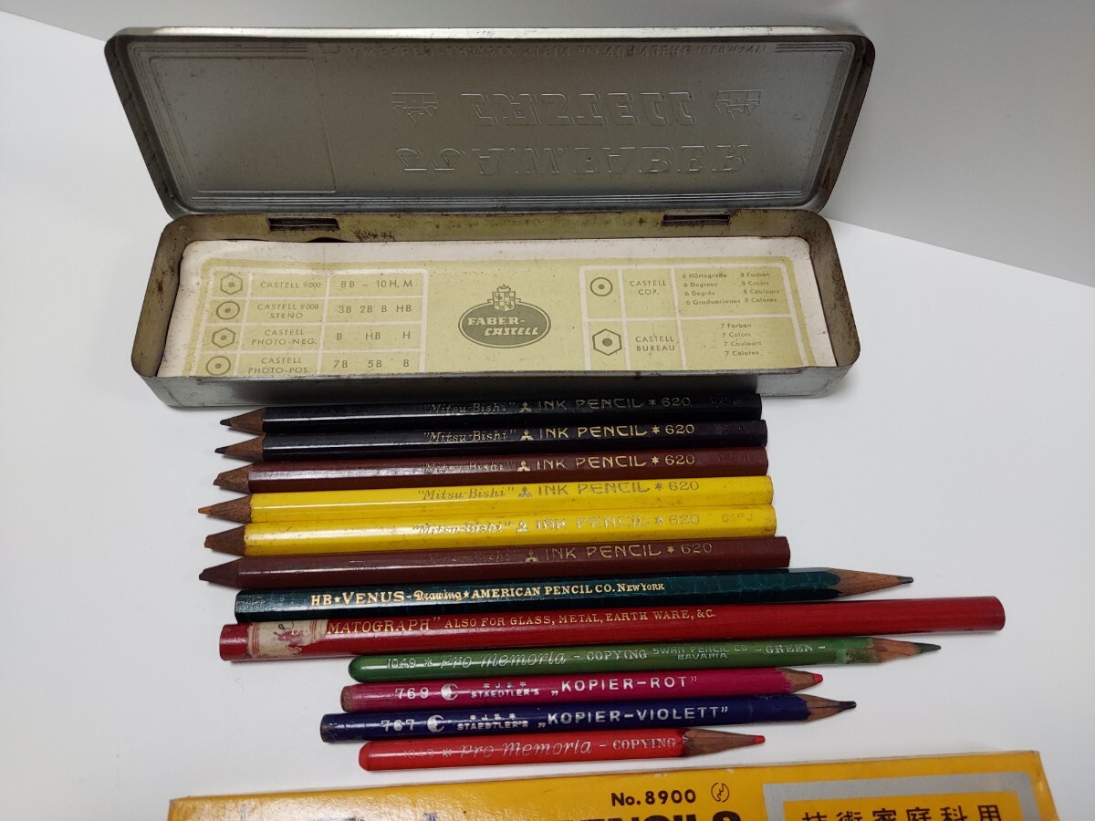 レトロ鉛筆、トンボ鉛筆、ファーバーカステル缶ペンケース、VENUS pencil ステッドラー など纏め売りの画像5