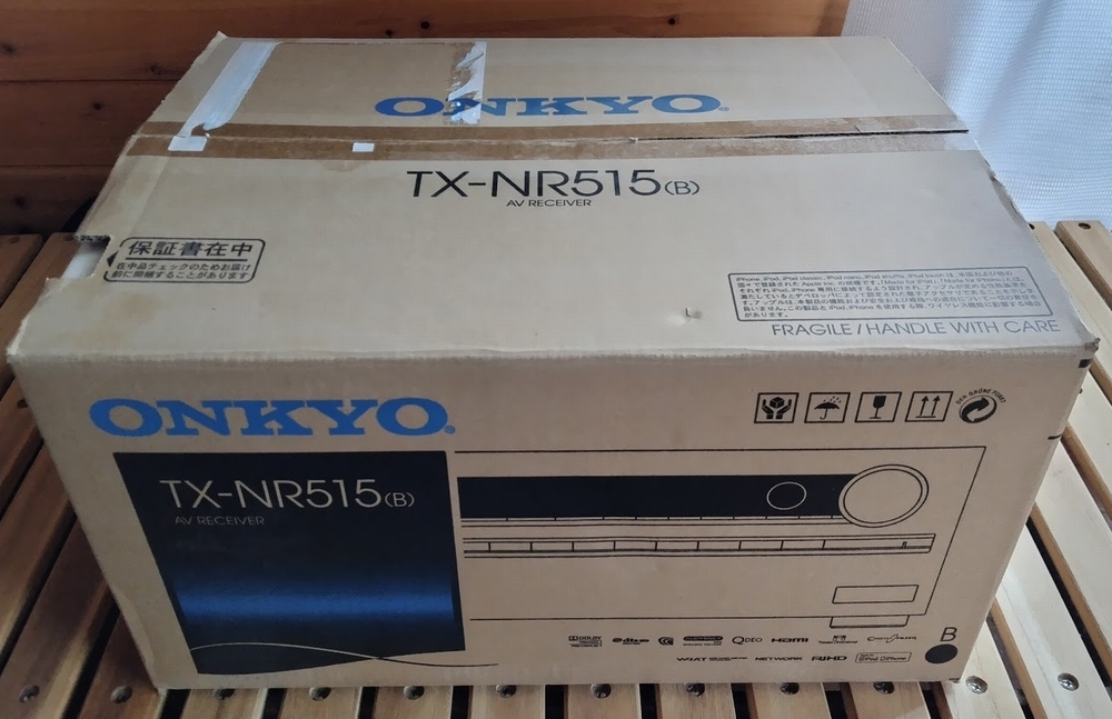 ONKYO　AVアンプ　TX-NR515　リモコン・元箱付き　ジャンク扱い_画像5