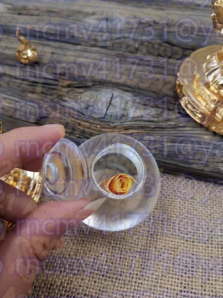 「81SHOP」 釈迦如来の宝珠です 銅メッキ 瑠璃を携帯する 法具古美術品_画像5