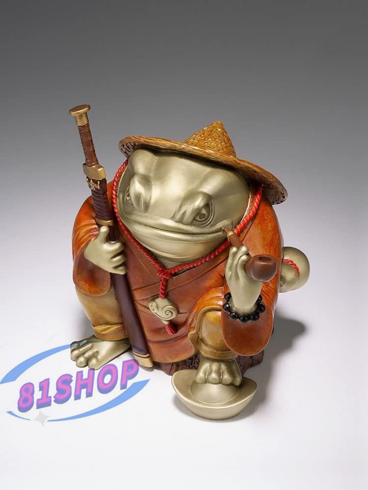 「81SHOP」極彩色 かえるの置物 真鍮製 伝統工芸 銅器 カエルの置物 玄関 風水 12×11.5×10cm_画像6