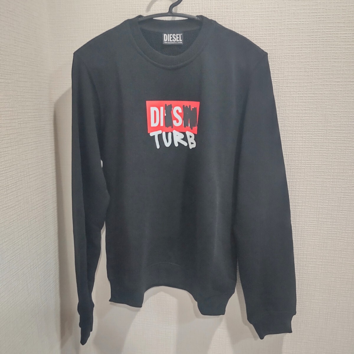 【最終セール中】 ディーゼル DIESEL レディース サステナブル DIESEL ロゴ スウェット トップス トレーナー A048050DEAK Mサイズ_画像1