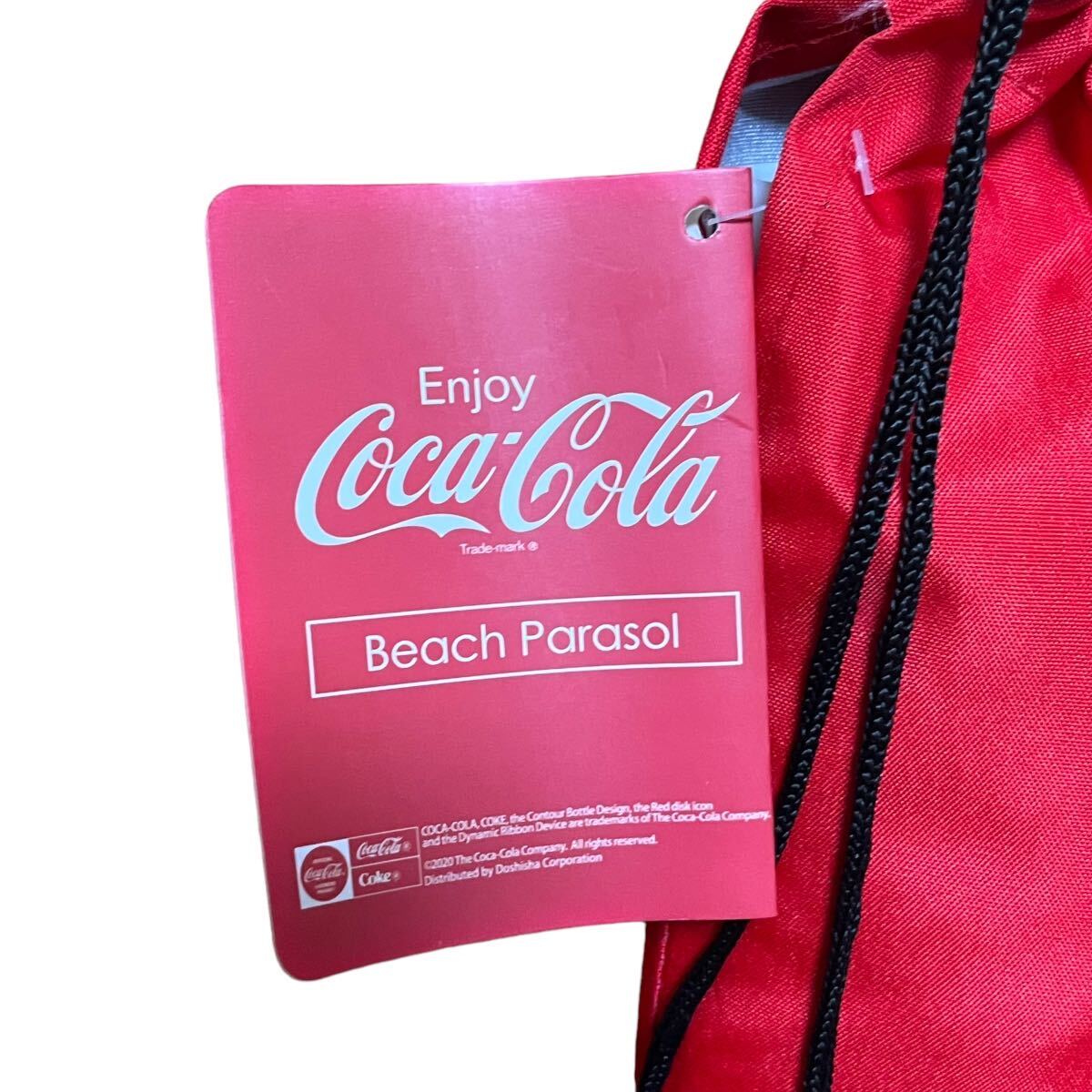 コカ・コーラ　Coca-Cola ビーチパラソル　タープ　テント　アウトドア　サンシェード　レトロ　オシャレ　ビーチ　レジャー　アウトドア_画像6